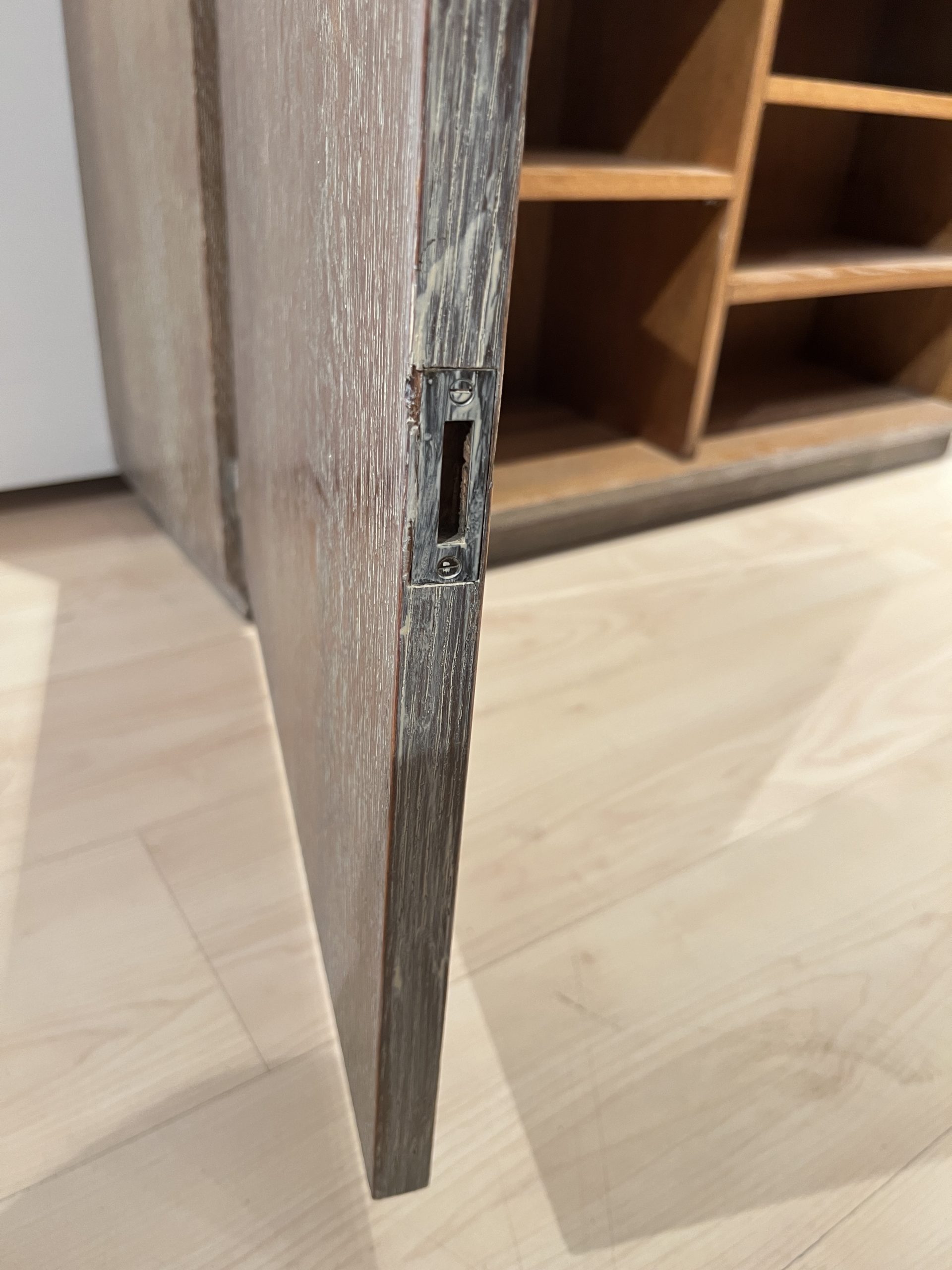 Art Deco Office Cabinet, De Coene Frères, Limed Oak, Belgium circa 1935.15