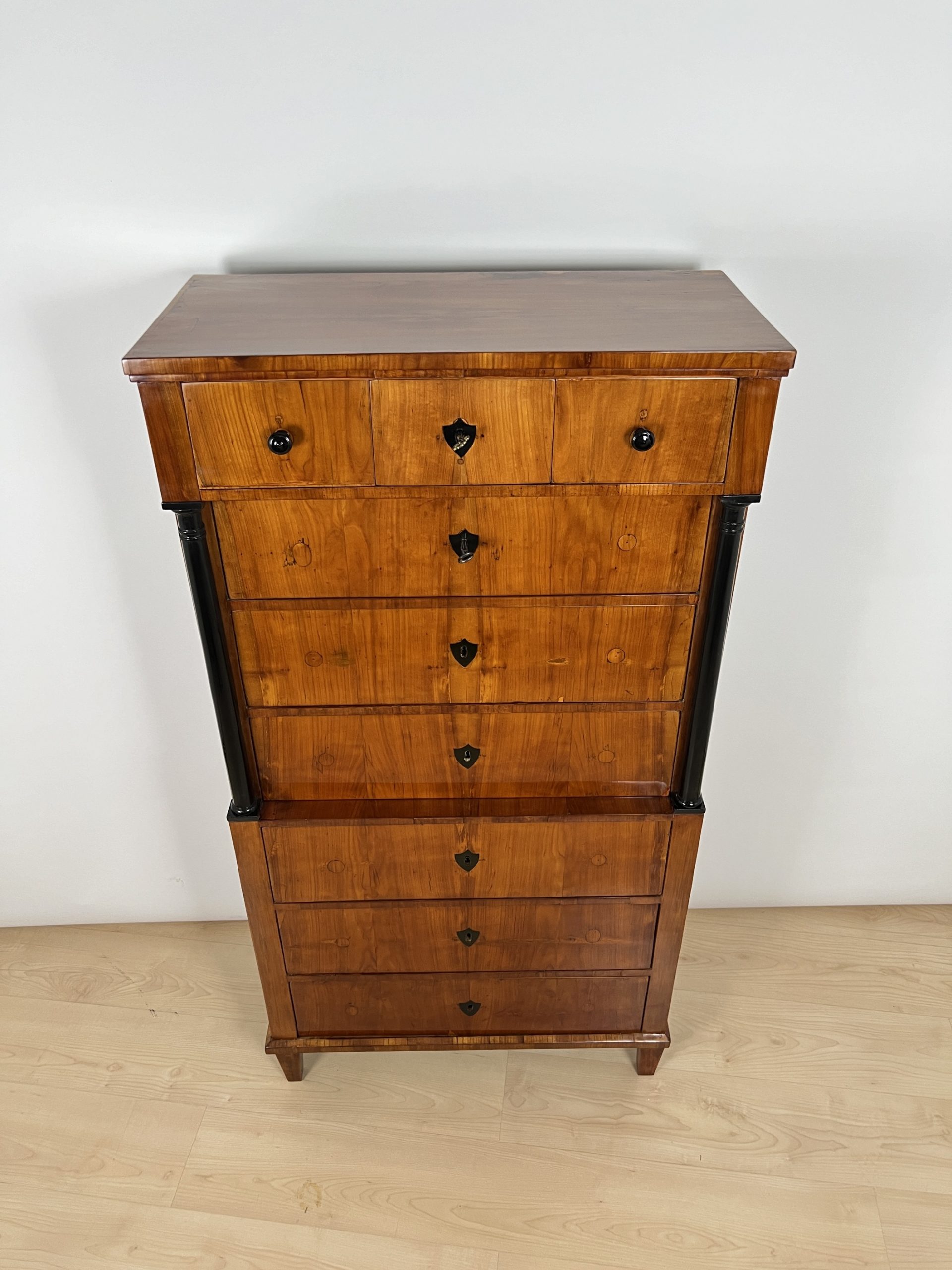 Biedermeier Chiffoniere, Kirschbaum, Süddeutschland8