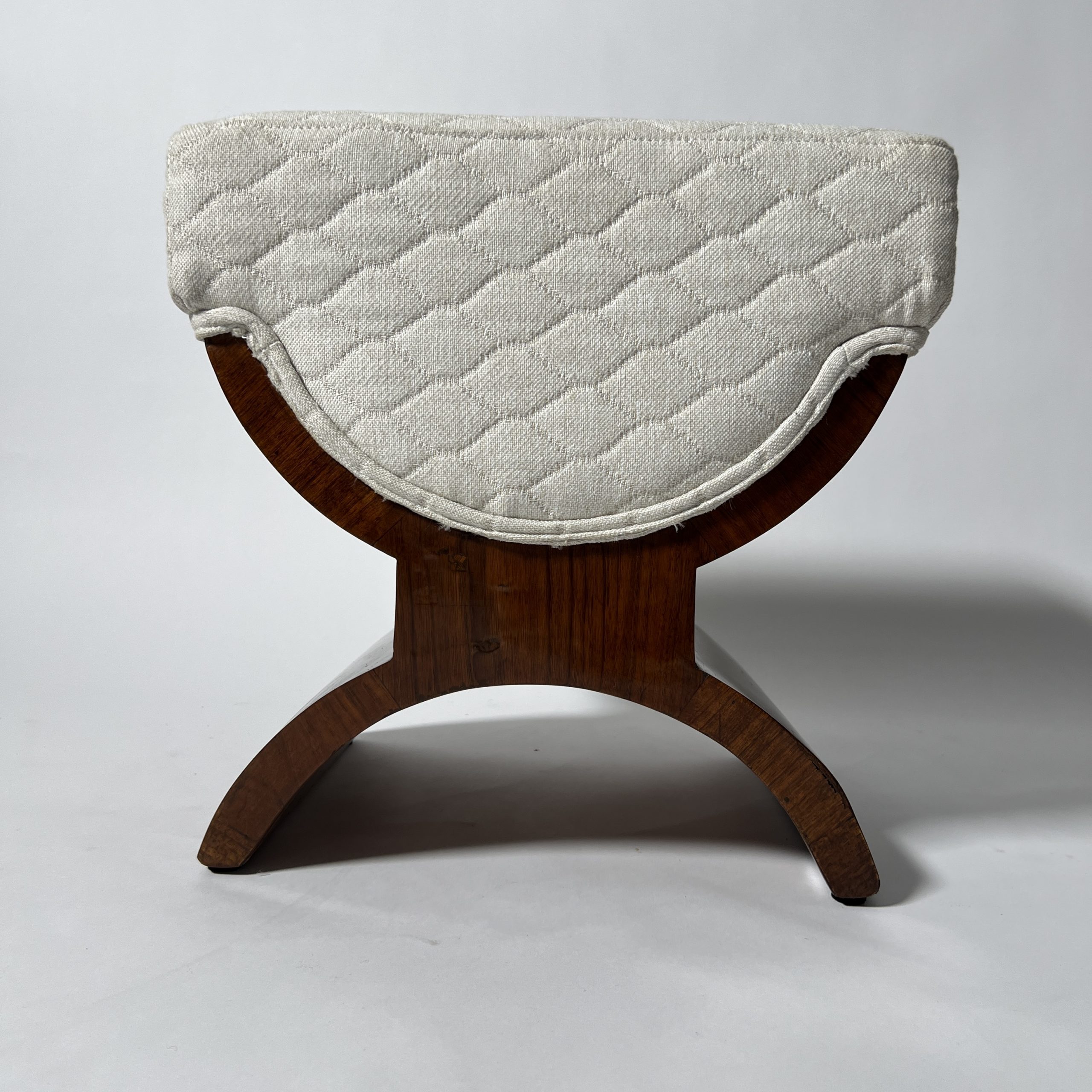 Art Deco Hocker oder Pouff, Palisander