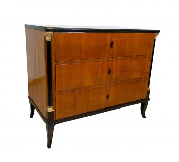 Kleine Biedermeier Kommode, Kirschbauum, Säulen, Süddeutsch, 1820