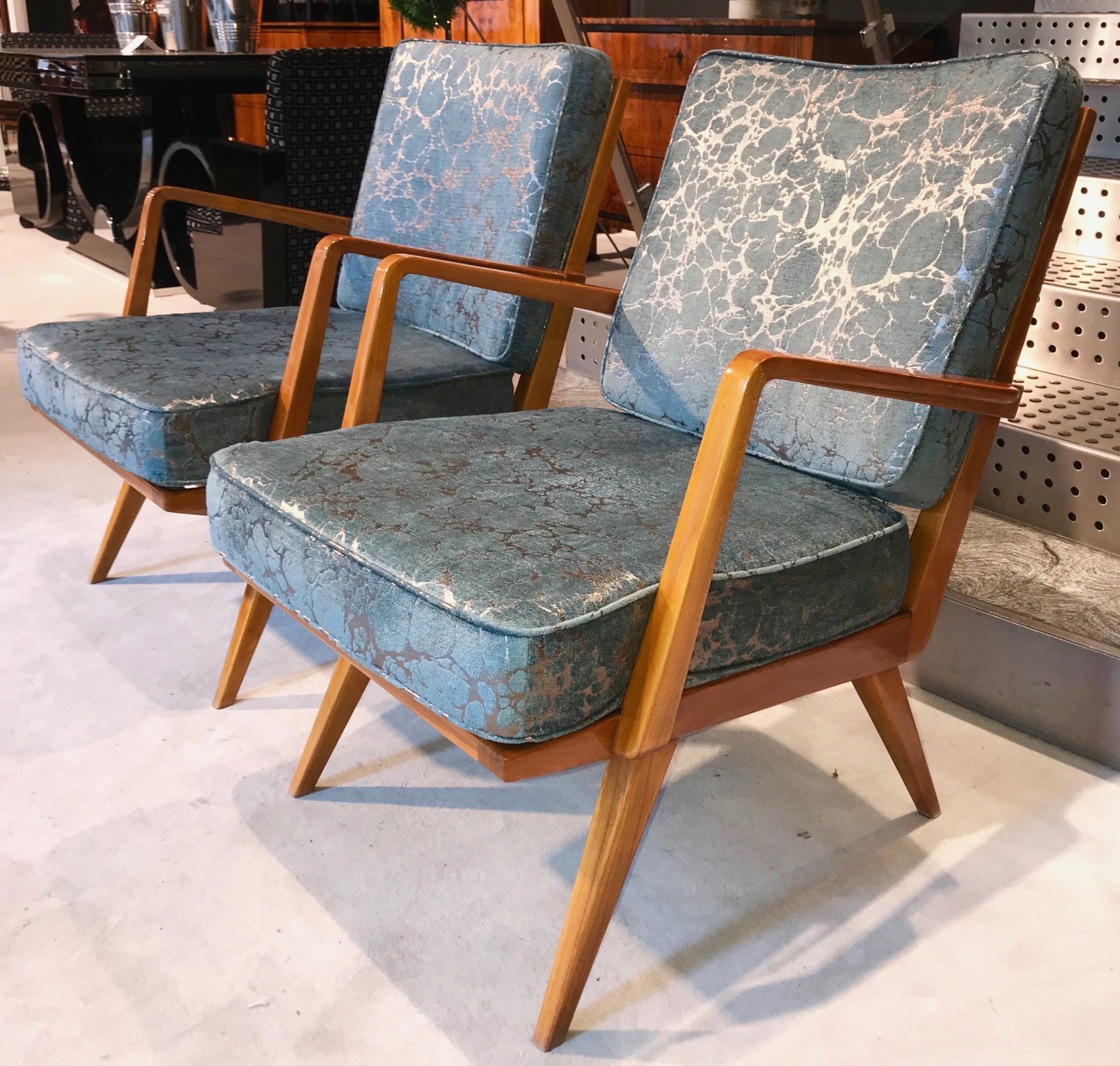 Walter Knoll Antimott Armlehnsessel, Kirschbaum1