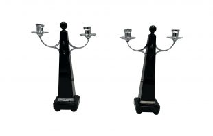 Art Deco candlesticks Amsterdam School
