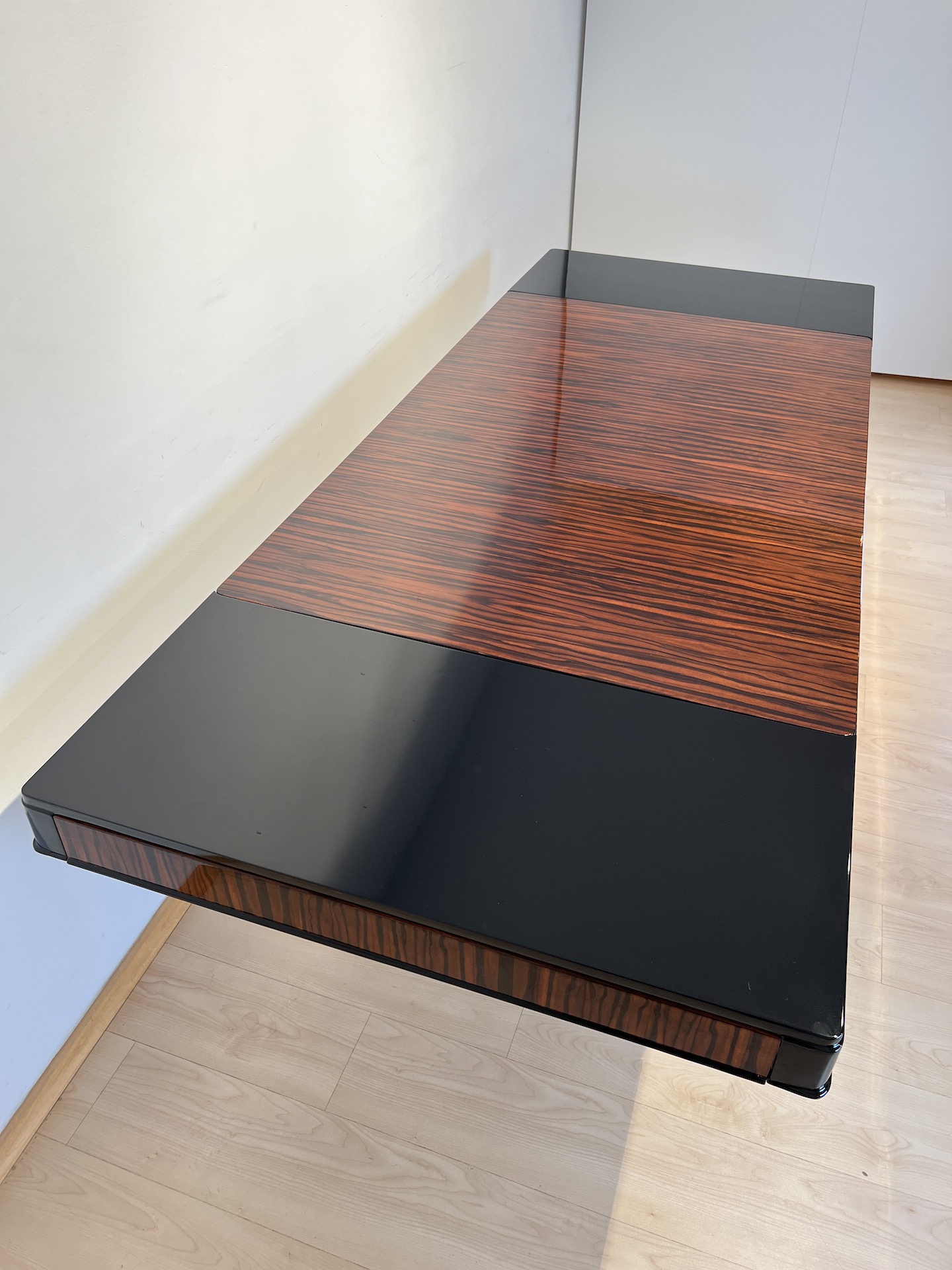 Art Deco Makassar Sitzgruppe mit 8 Stühlen10