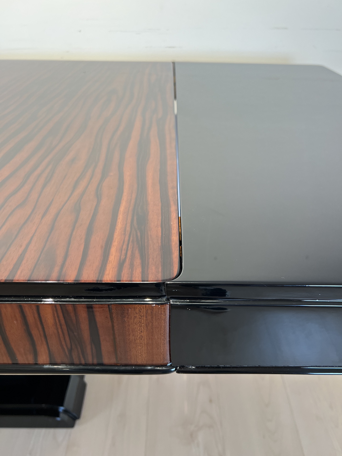 Art Deco Makassar Sitzgruppe mit 8 Stühlen12