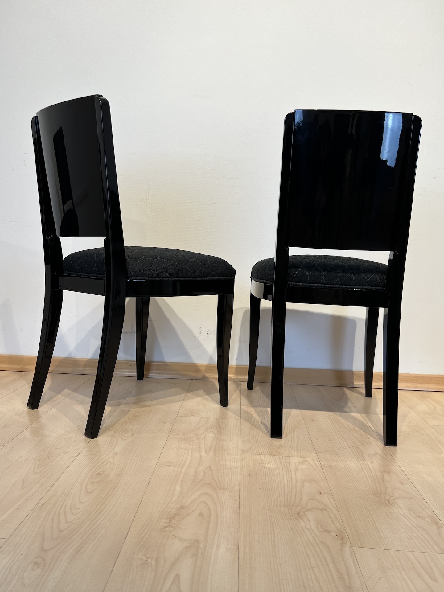 Art Deco Makassar Sitzgruppe mit 8 Stühlen26