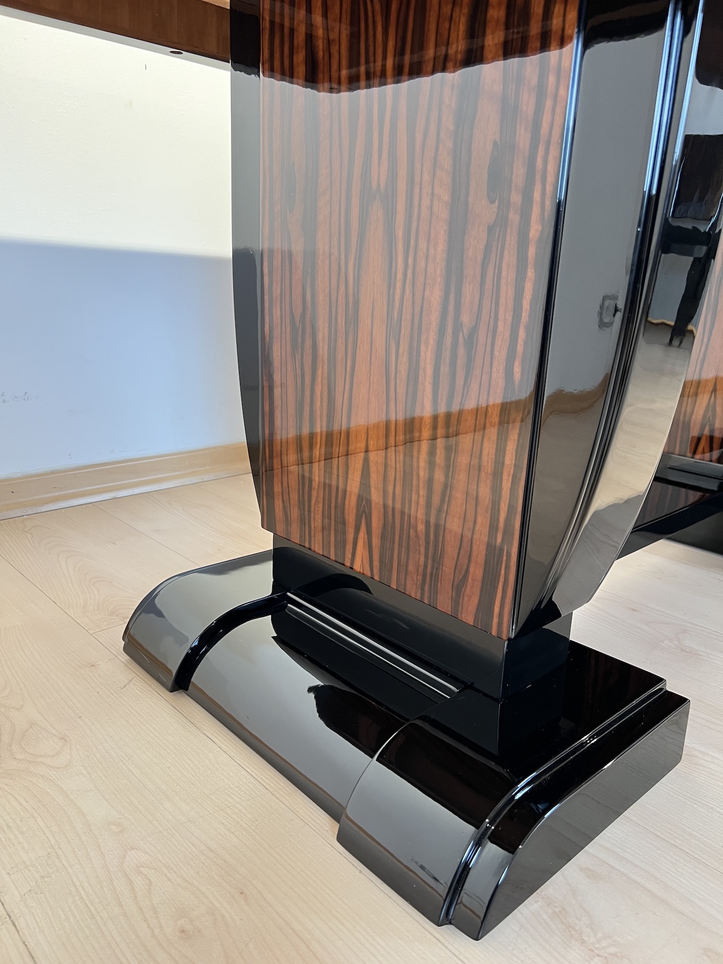 Art Deco Makassar Sitzgruppe mit 8 Stühlen4