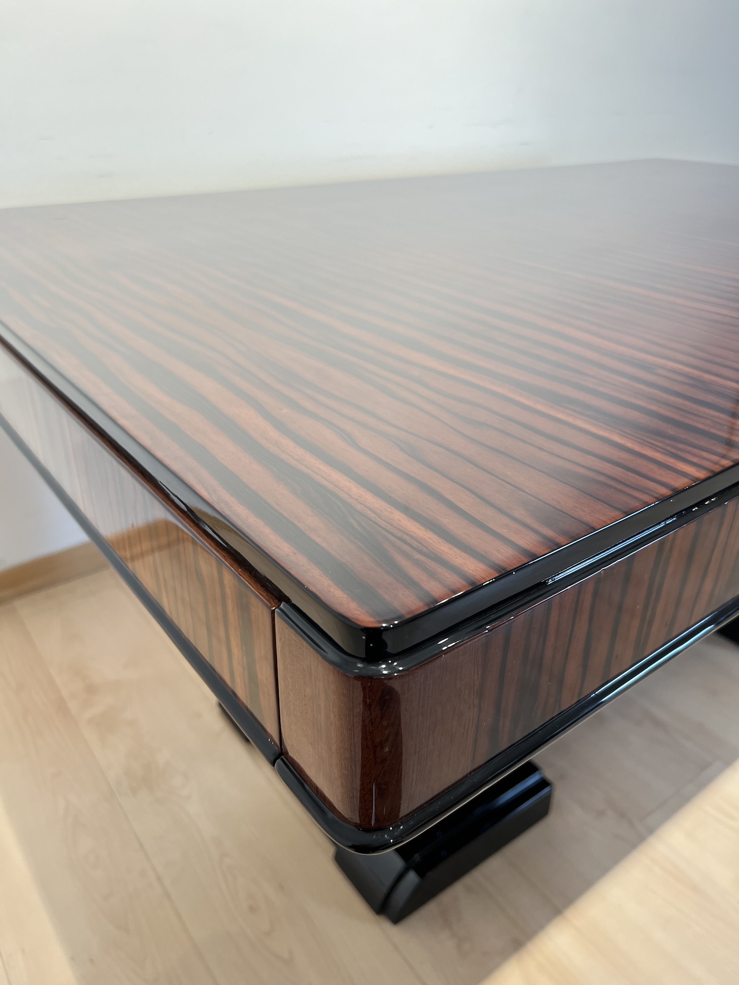 Art Deco Makassar Sitzgruppe mit 8 Stühlen5