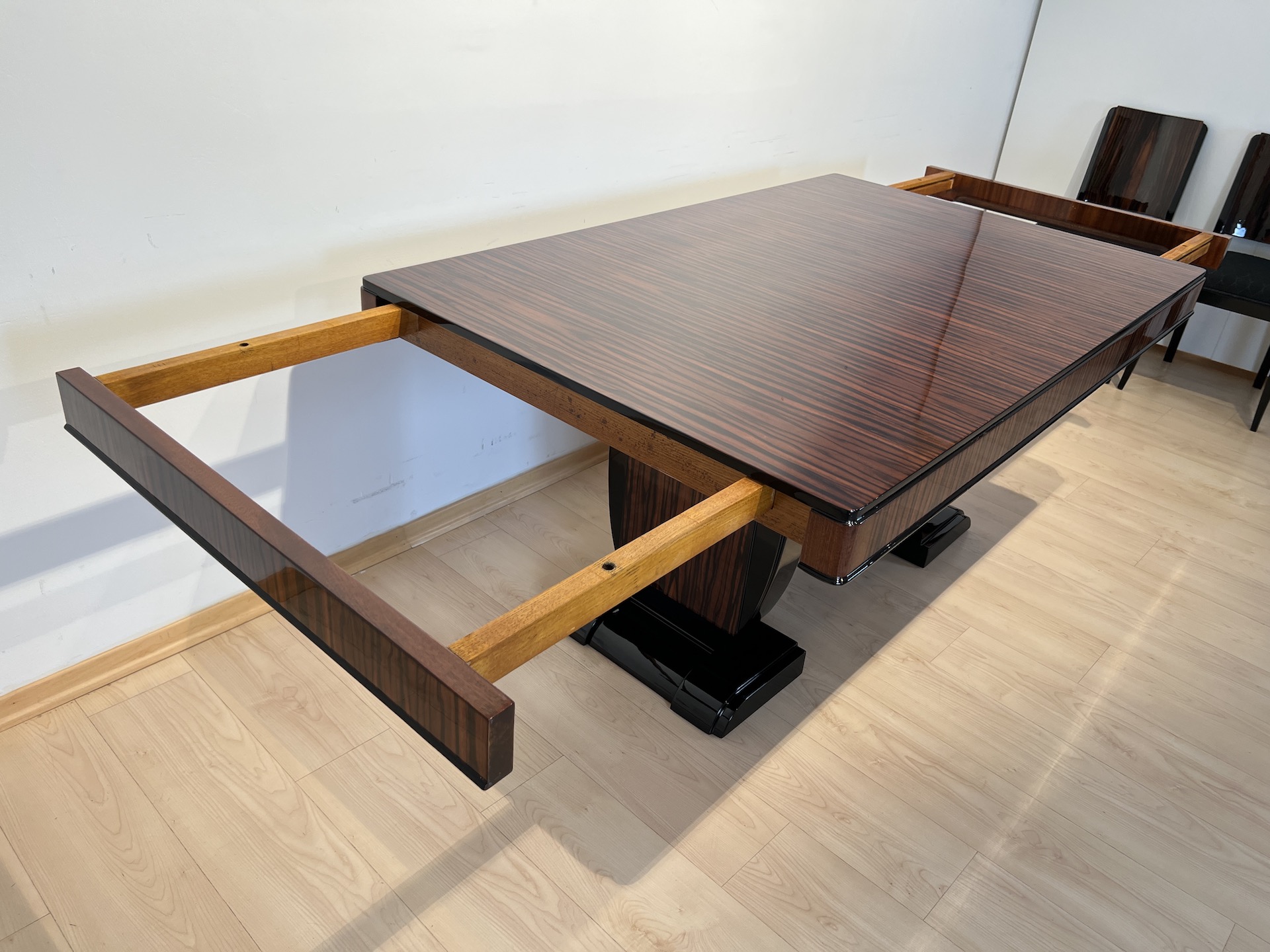 Art Deco Makassar Sitzgruppe mit 8 Stühlen8