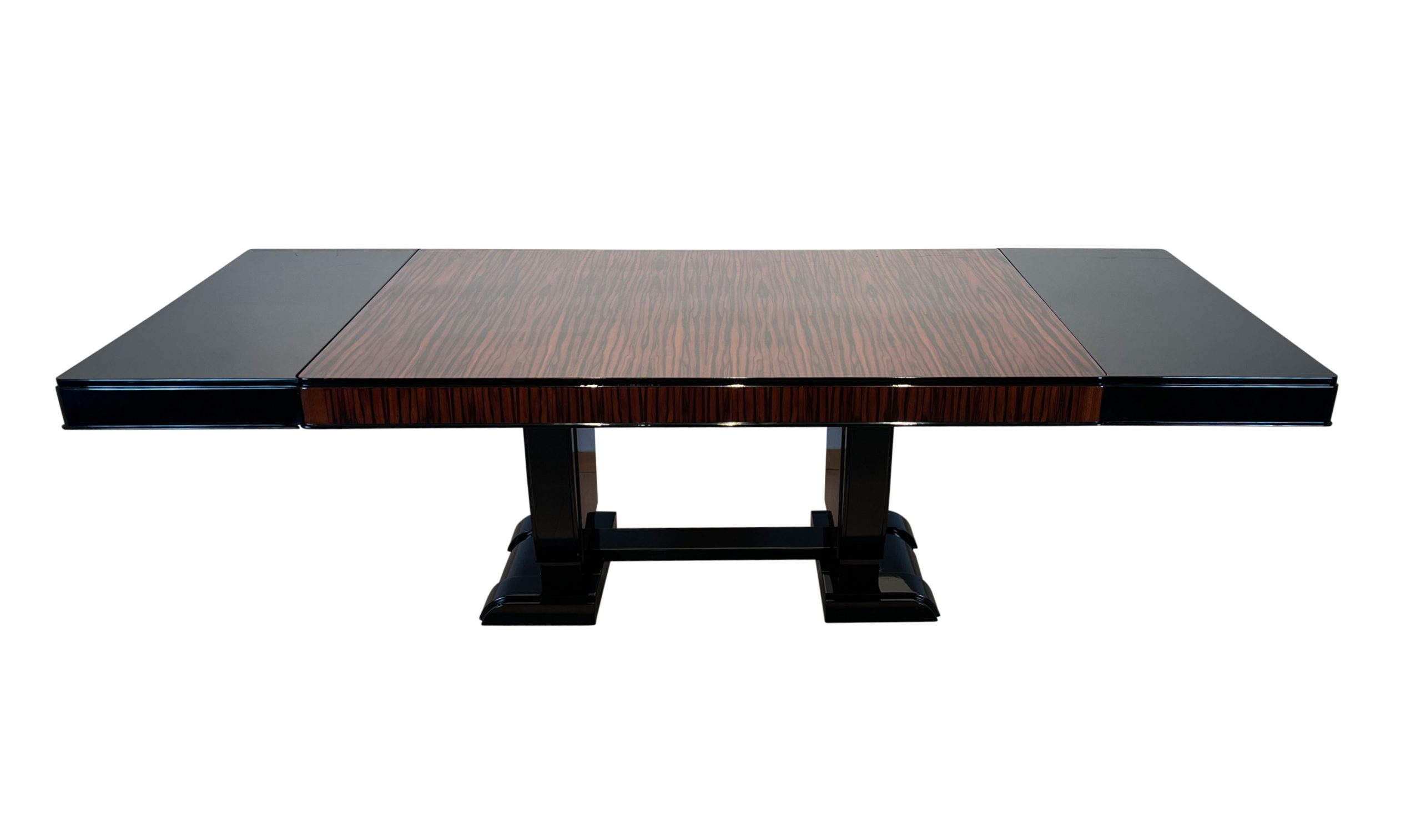 Art Deco Makassar Sitzgruppe mit 8 Stühlen9