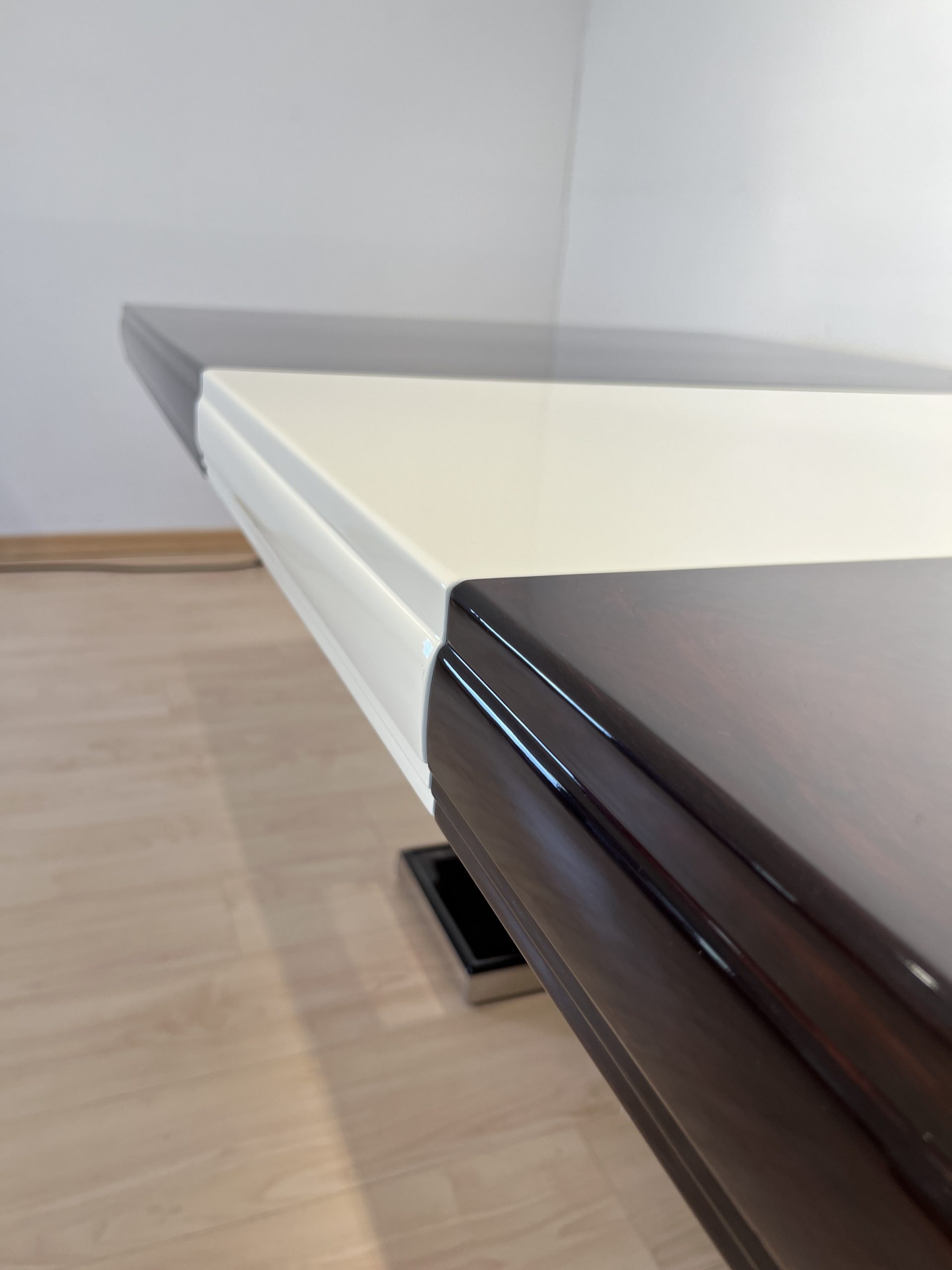 Art Deco Palisander Auszieh Tisch 12