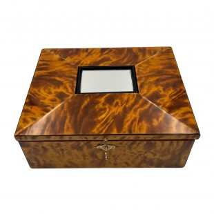 Biedermeier Geflammte Birke Schatulle 1820