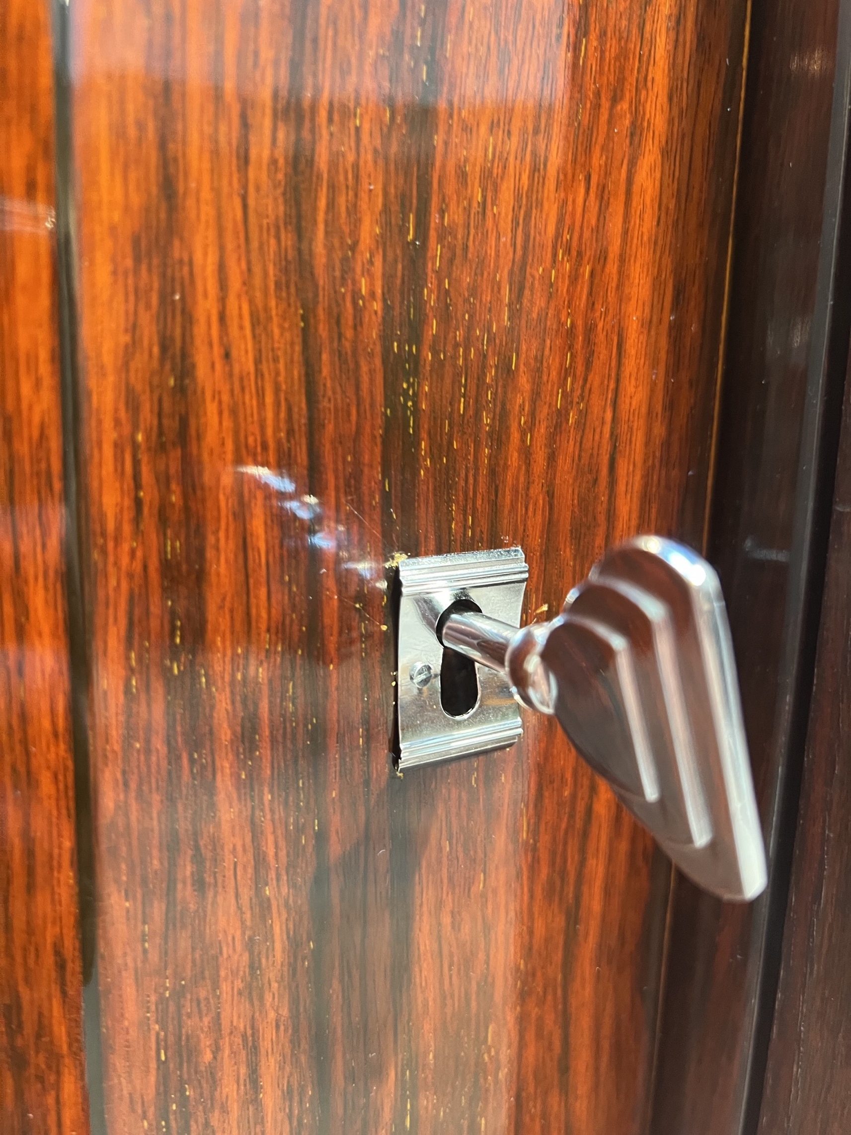 Art Deco Schrank, Palisander, Eiche, Silber und Chrom, Frankreich um 1930.36