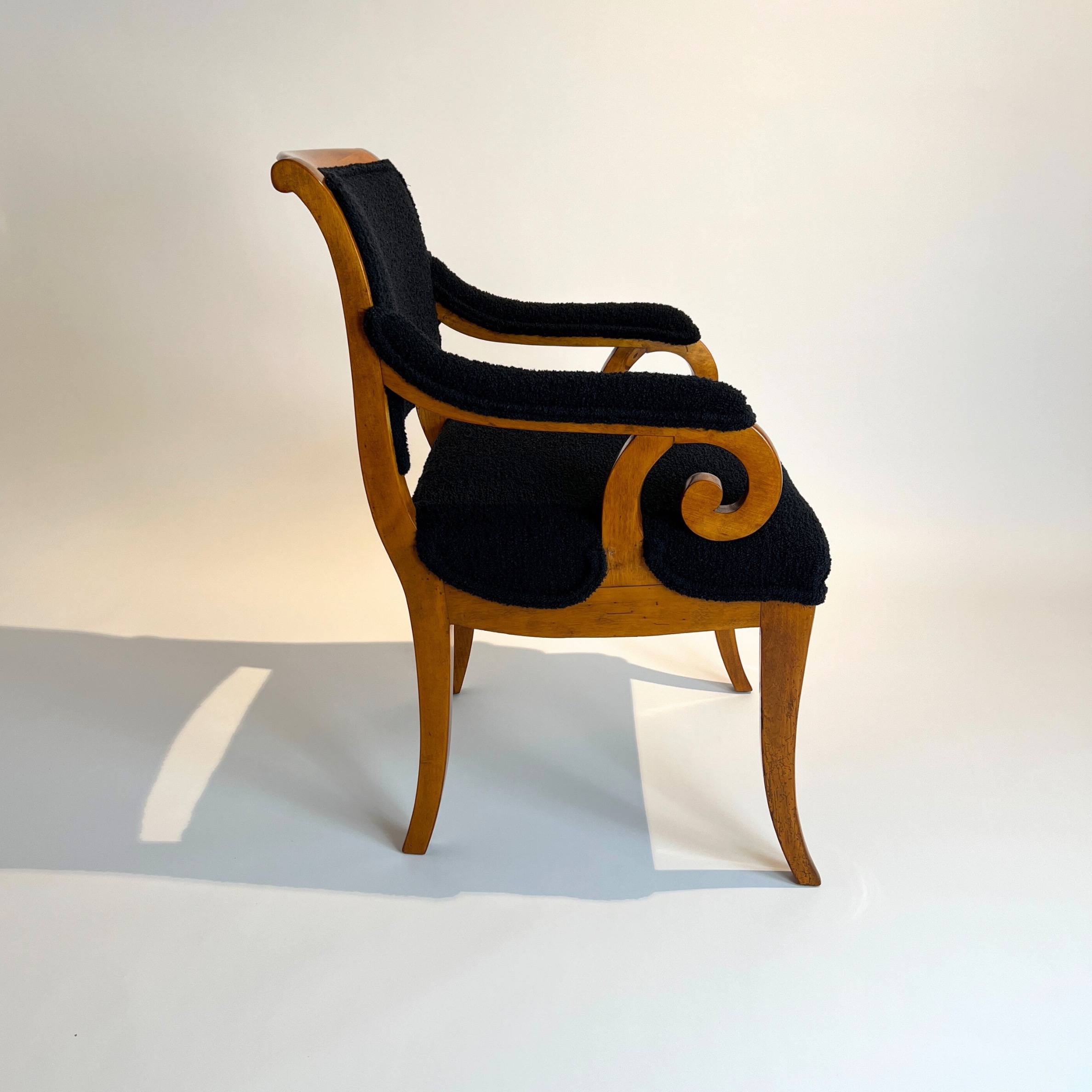 Biedermeier Armchair, Solid Beech, South Germany circa 1830