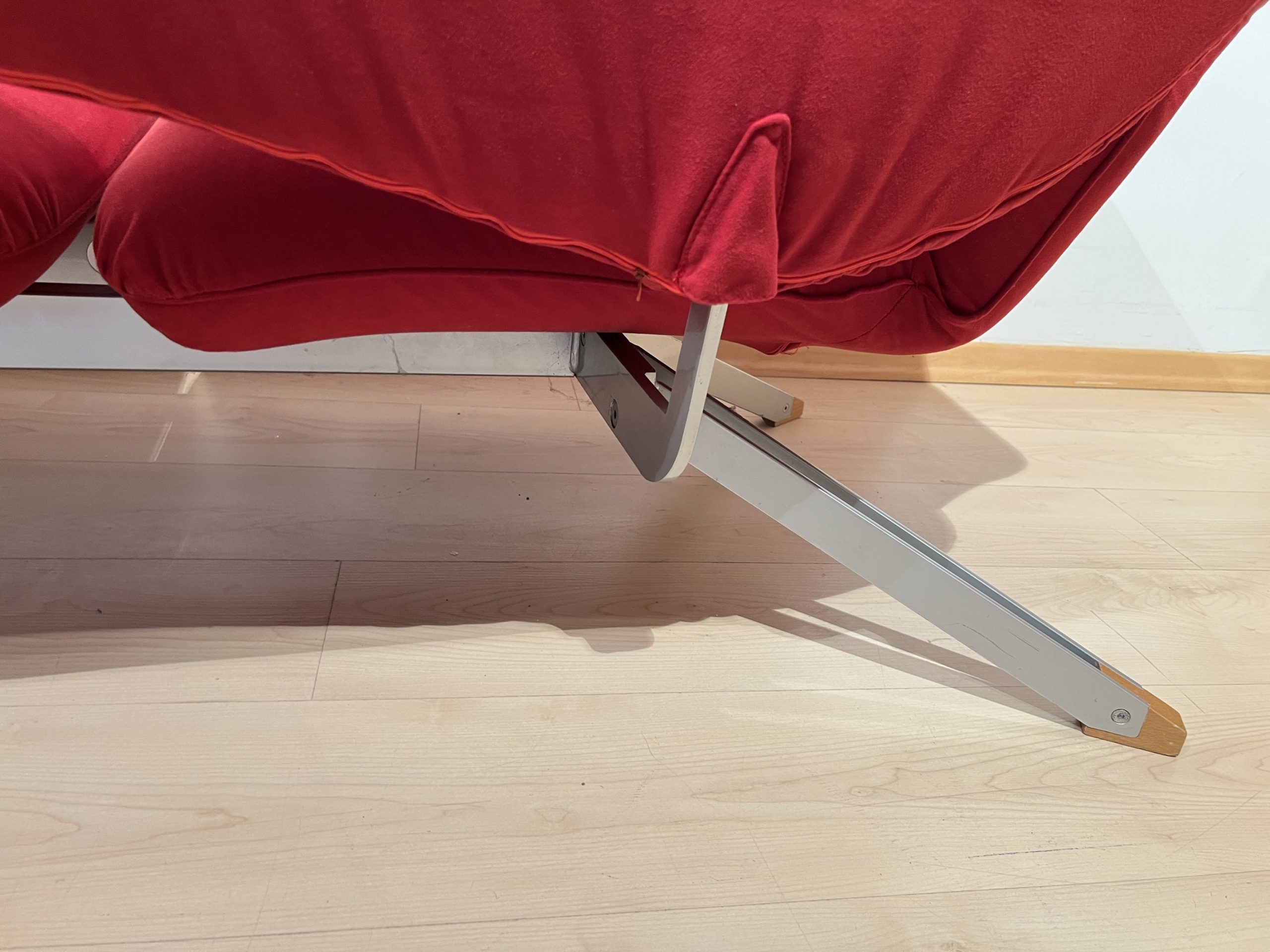 Italienisches rotes Design Sofa, Bonaldo, Arnold1