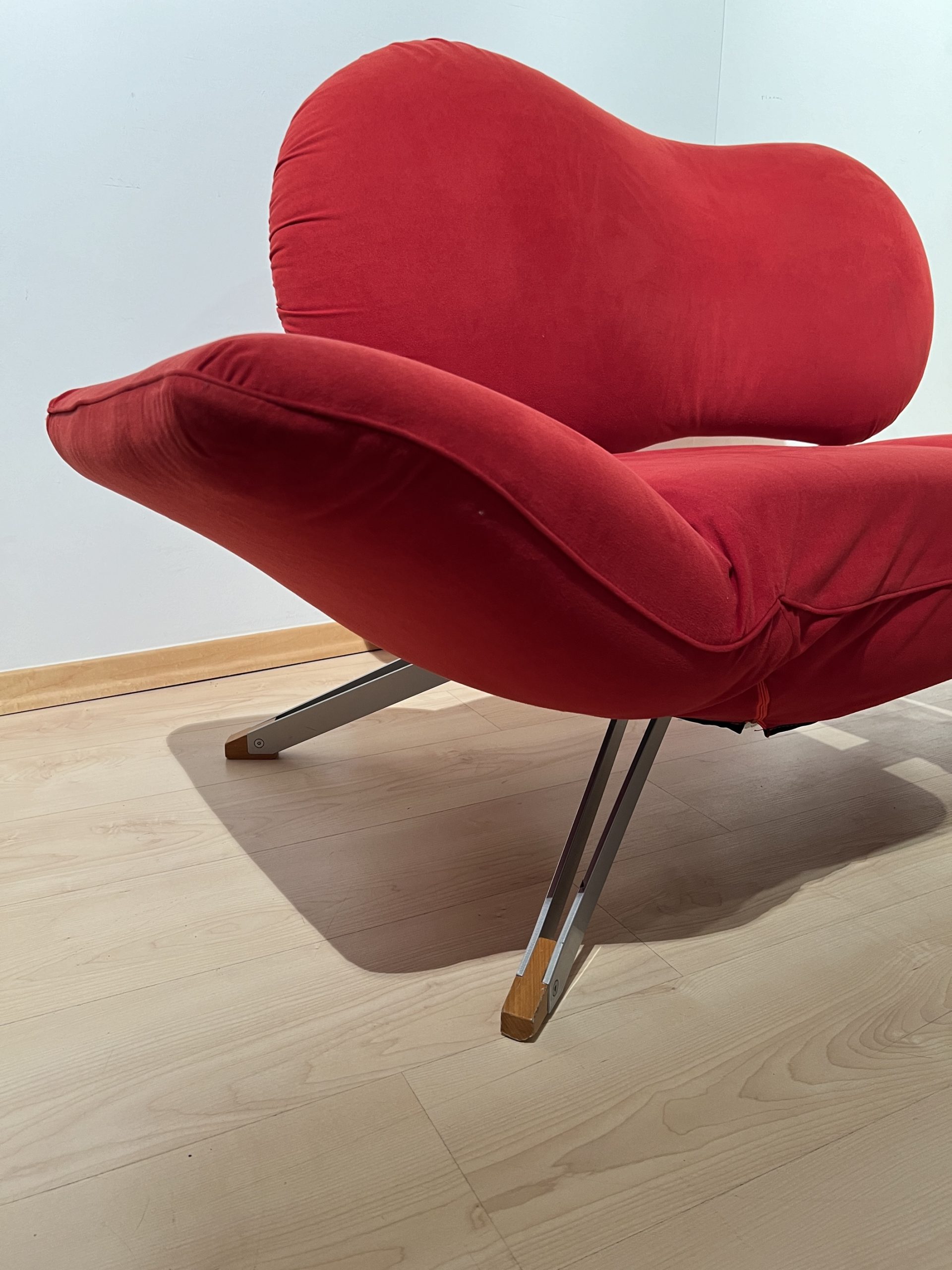 Italienisches rotes Design Sofa, Bonaldo, Arnold11