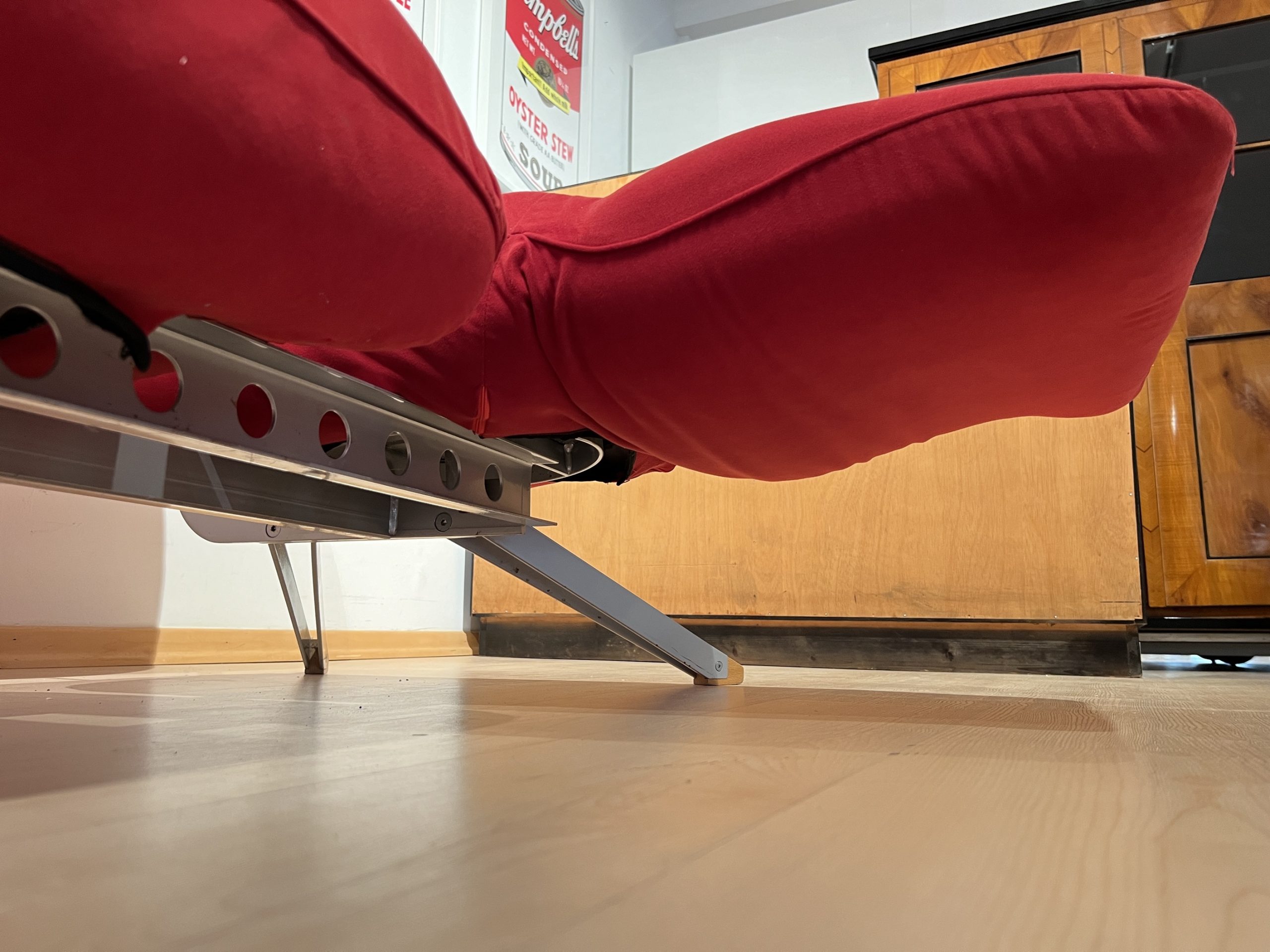 Italienisches rotes Design Sofa, Bonaldo, Arnold14