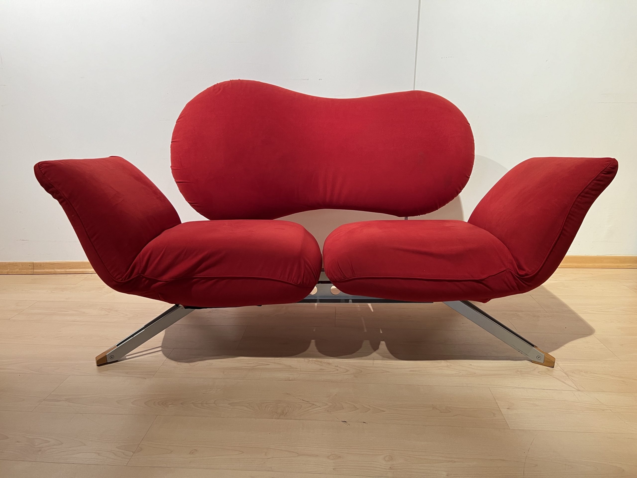 Italienisches rotes Design Sofa, Bonaldo, Arnold3 Italienisches rotes Design Sofa, Bonaldo, Arnold