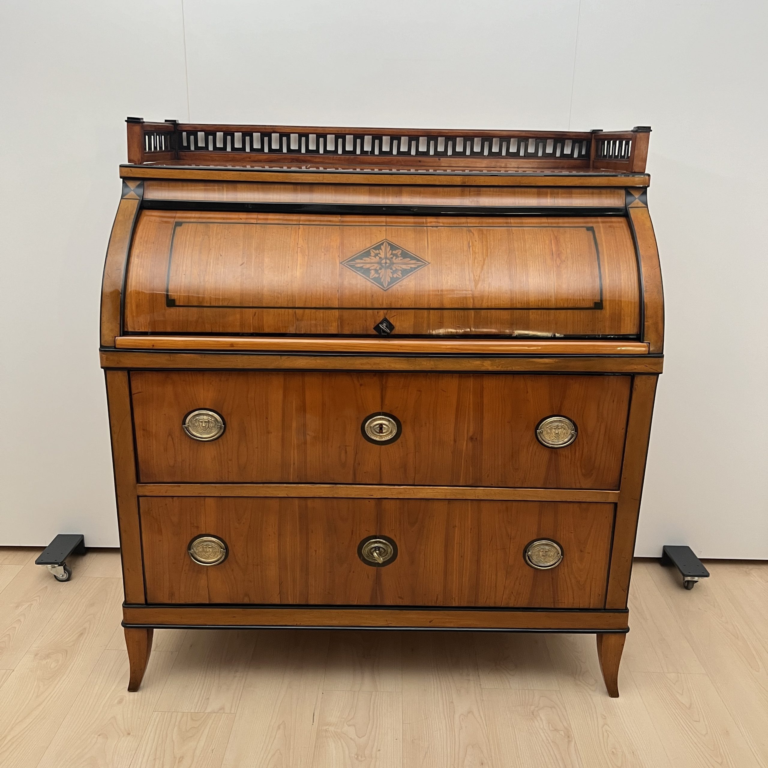 Biedermeier Zylinder Sekretär, Kirschbaum