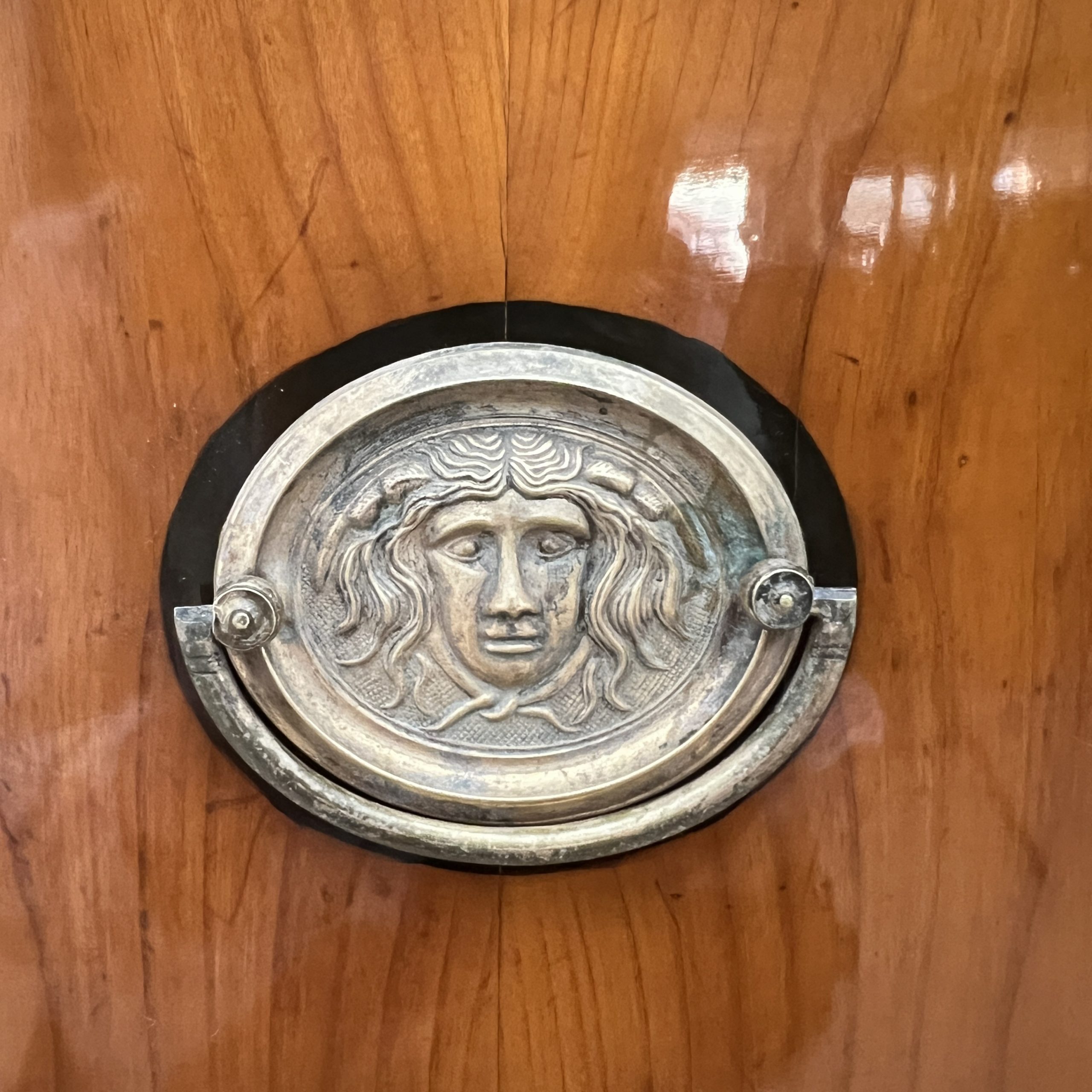 Beschlag - Biedermeier Zylinder Sekretär, Kirschbaum