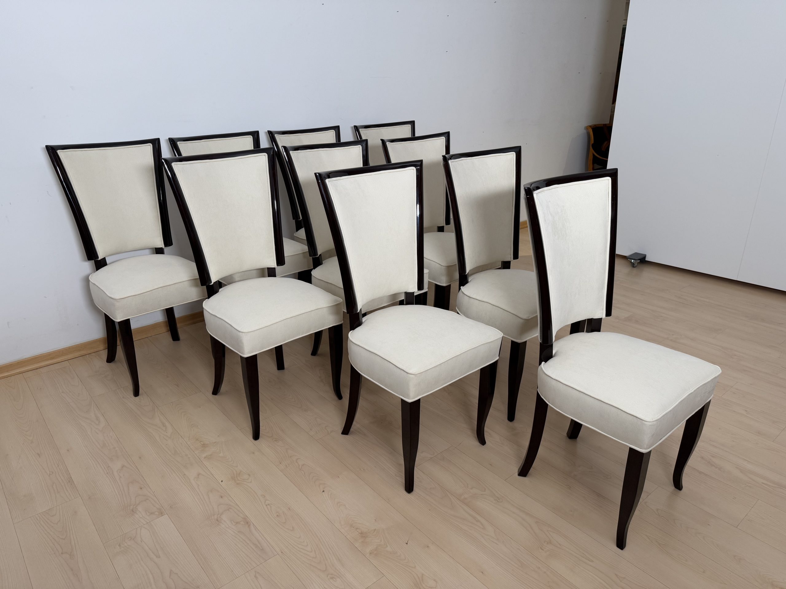 Art Deco Dining room Set in Macassar Ebony, Paris.15