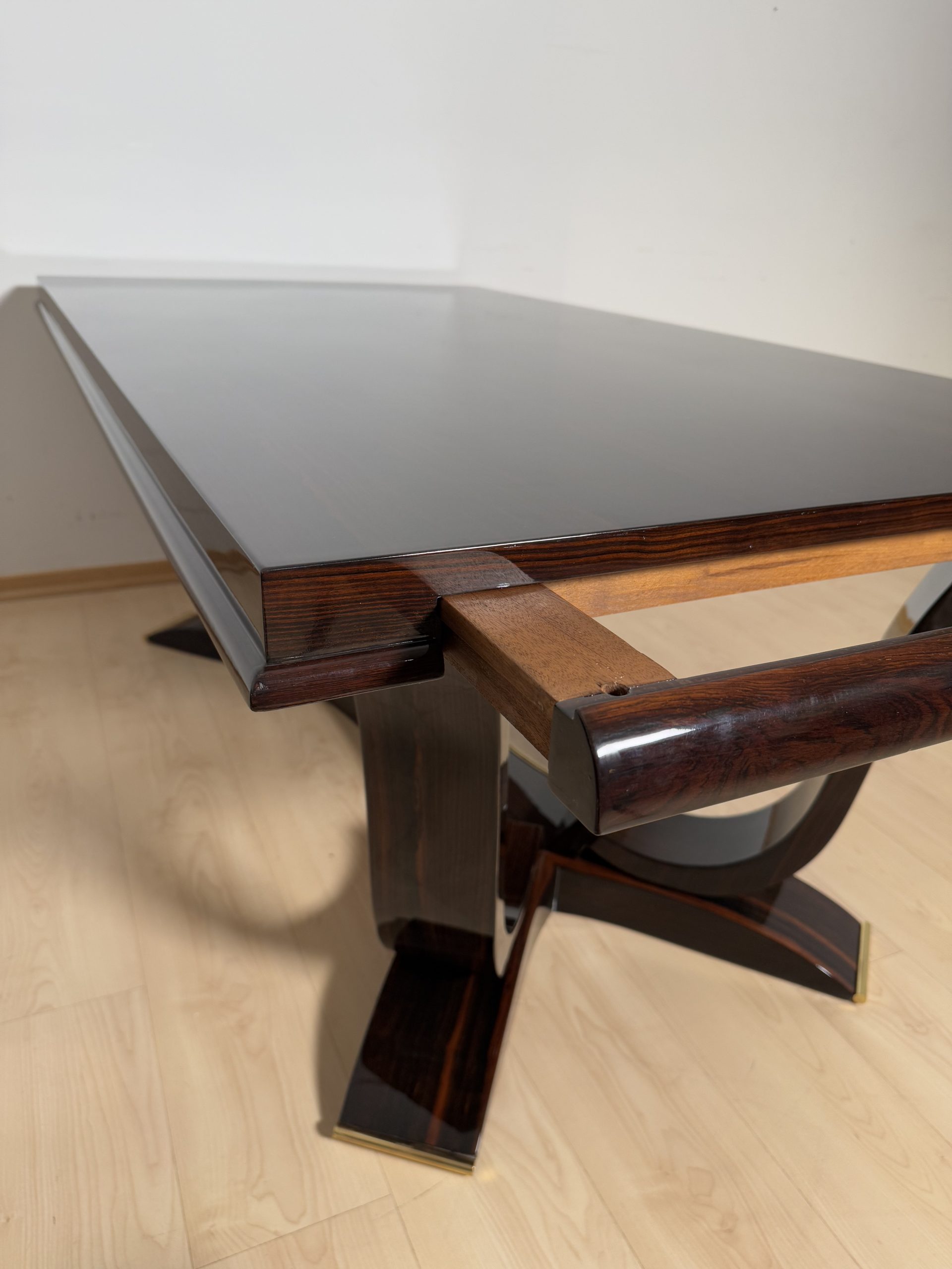 Art Deco Dining room Set in Macassar Ebony, Paris.6