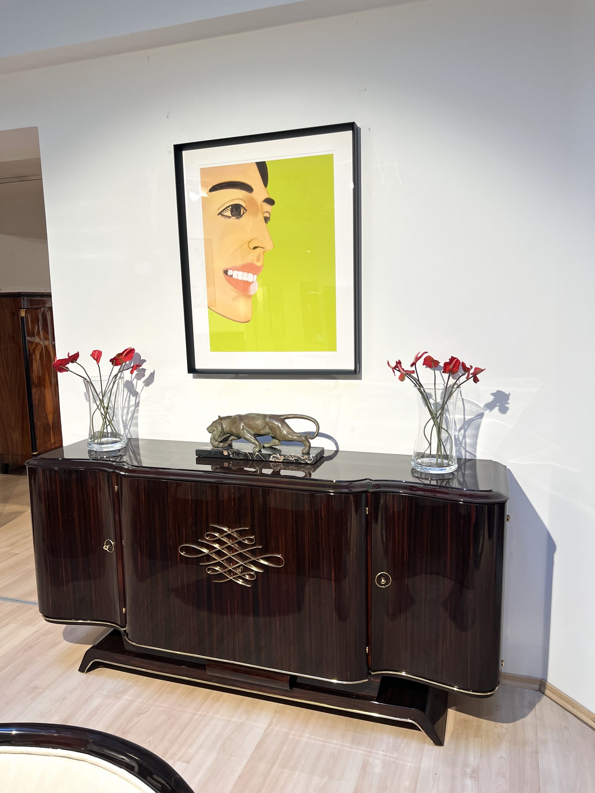 Alex Katz, 2022 - Vivien on Green gerahmt