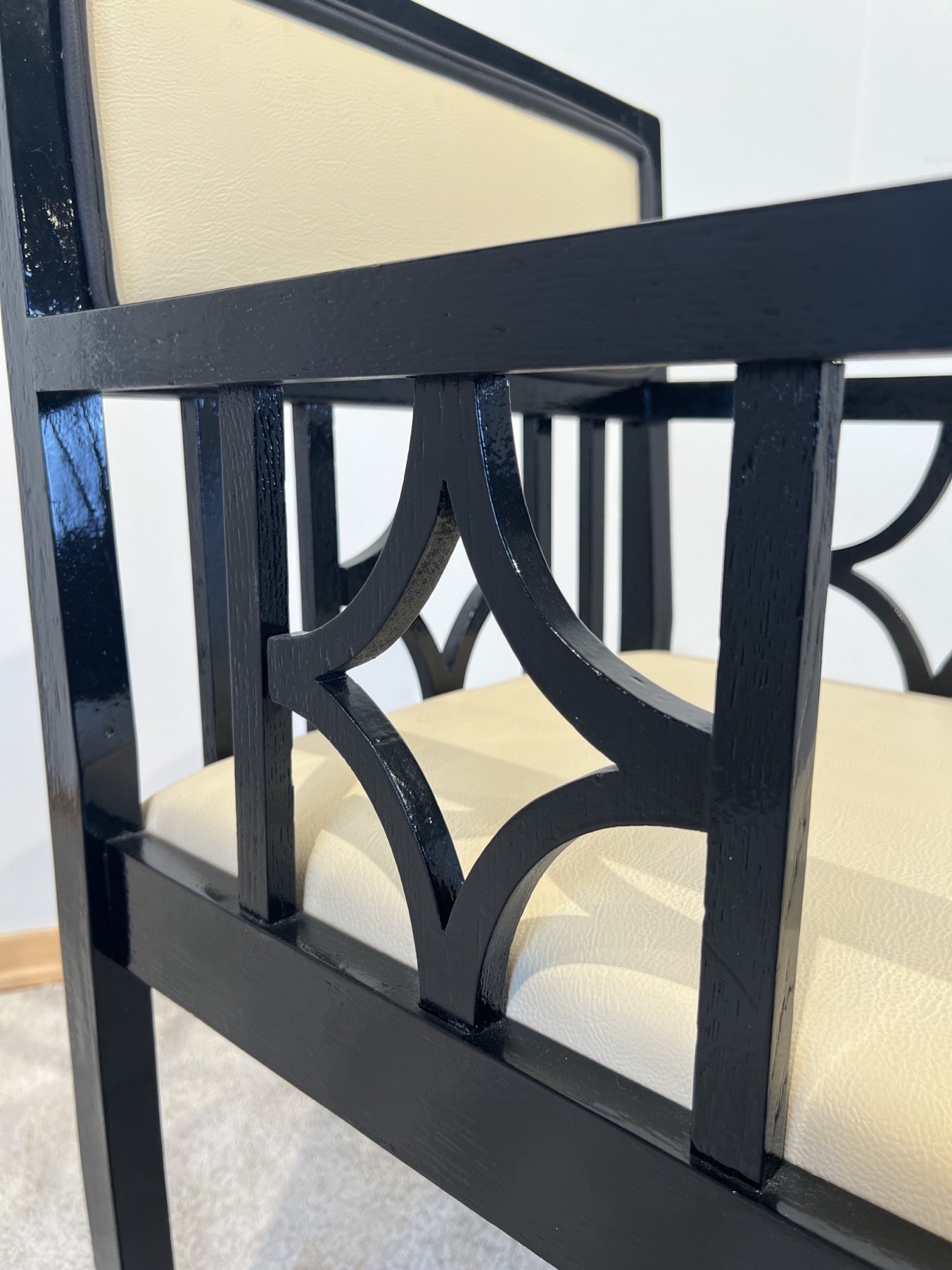 Bauhaus Armlehnstuhl, Eiche, schwarz gelackt1