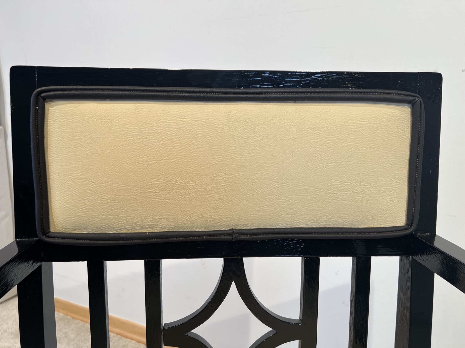 Bauhaus Armlehnstuhl, Eiche, schwarz gelackt11