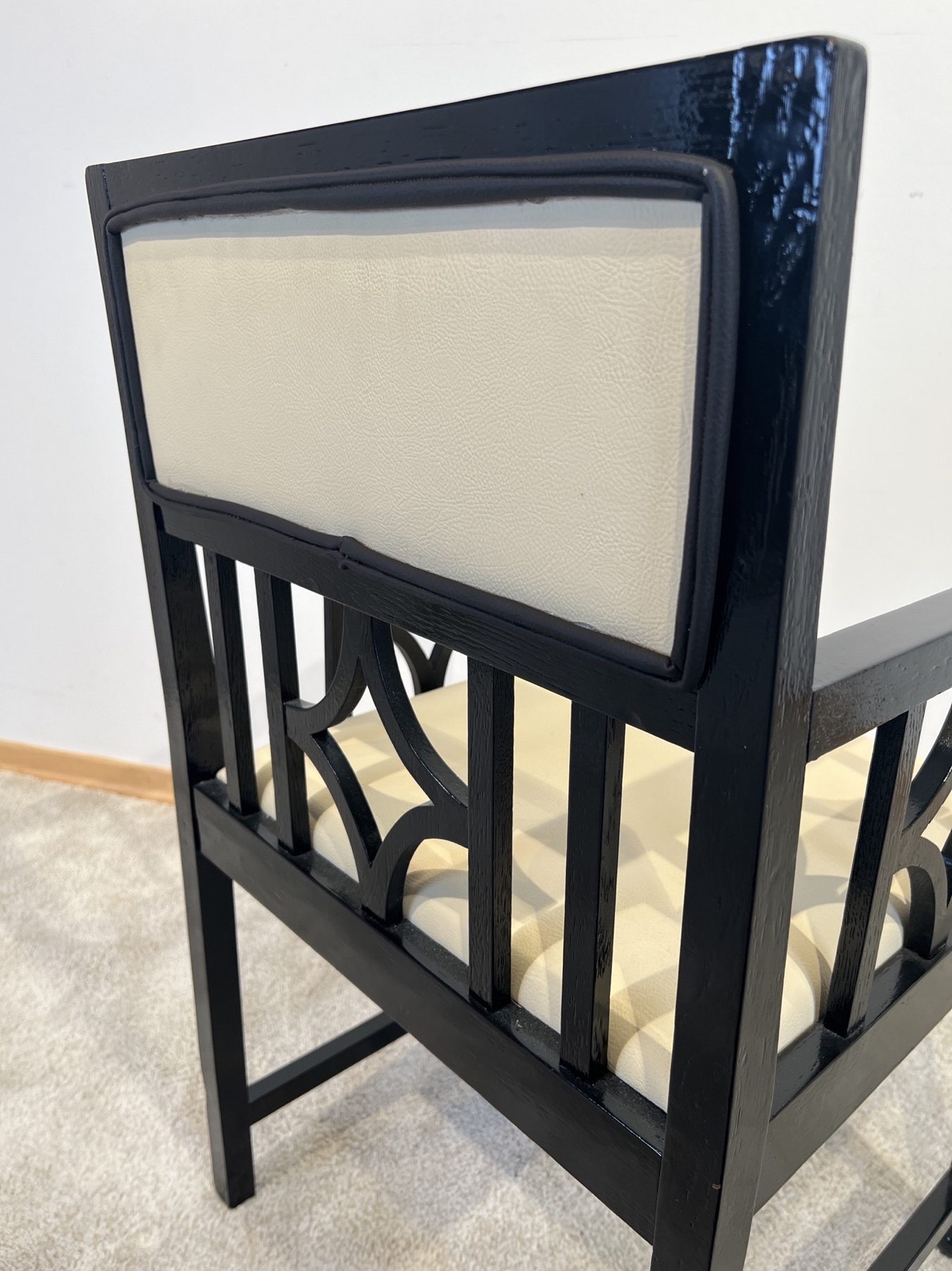 Bauhaus Armlehnstuhl, Eiche, schwarz gelackt16