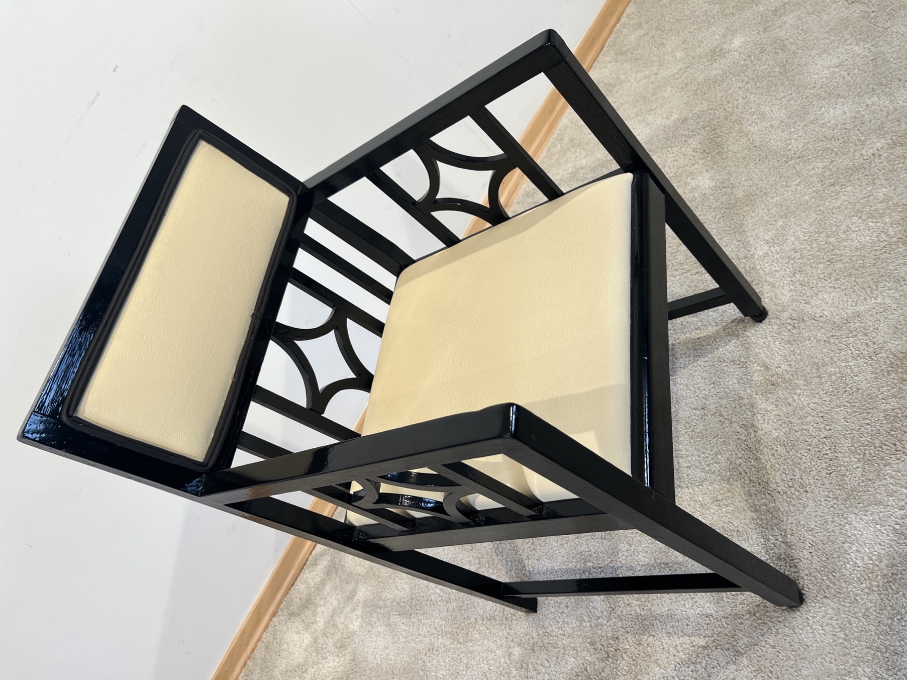 Bauhaus Armlehnstuhl, Eiche, schwarz gelackt9