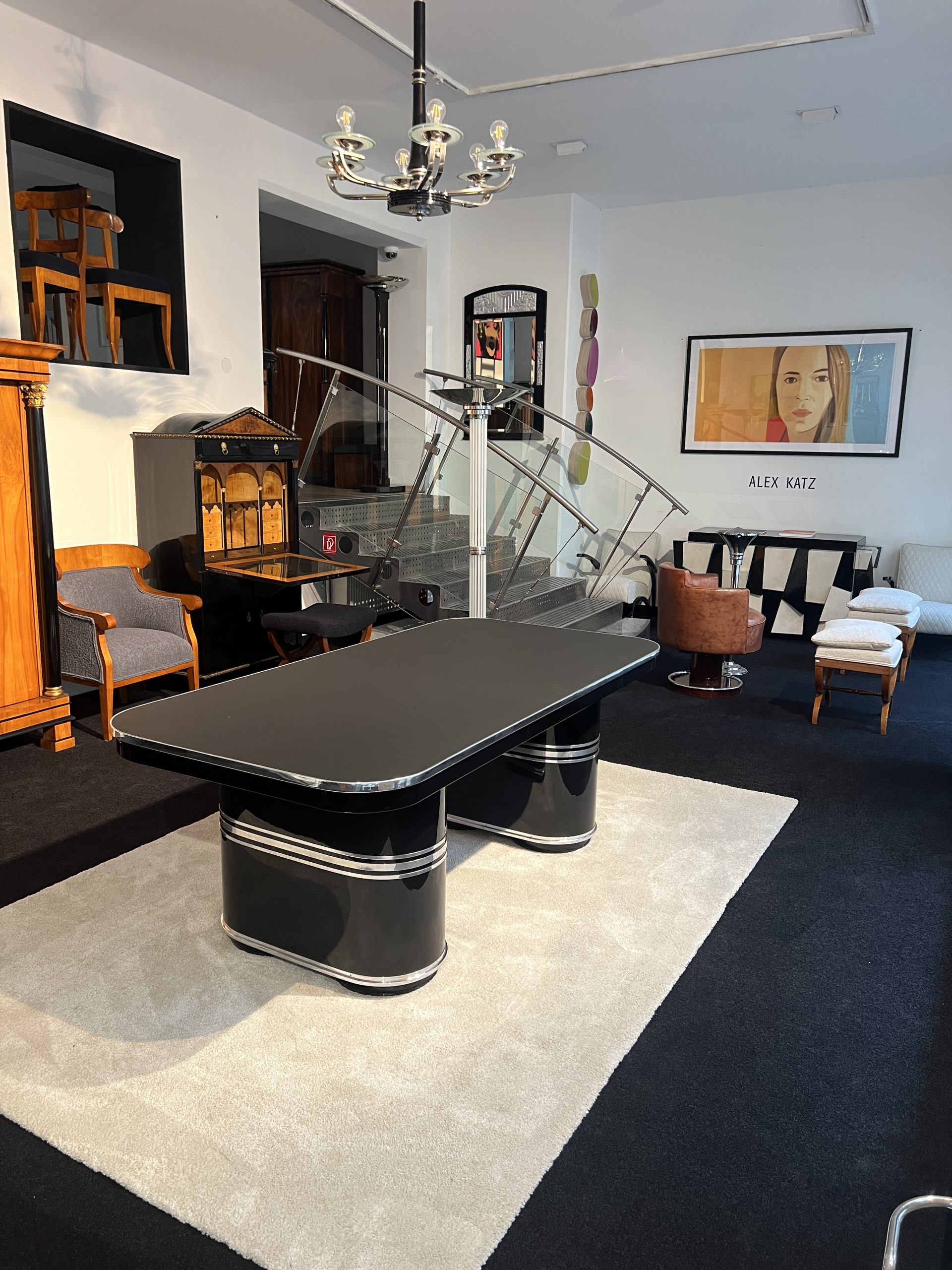 Mauser-Werke Schreibtisch, New York, Schwarzlack