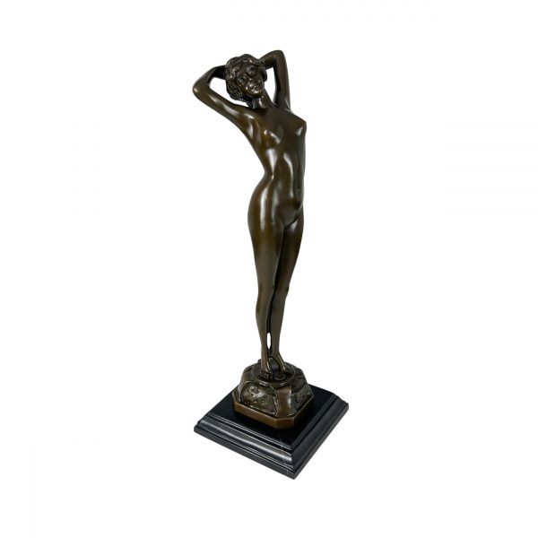 Art Deco Bronze, Nackte Frau, von Philips