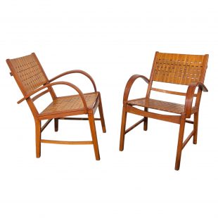 Paar Gelenka Armlehnstühle