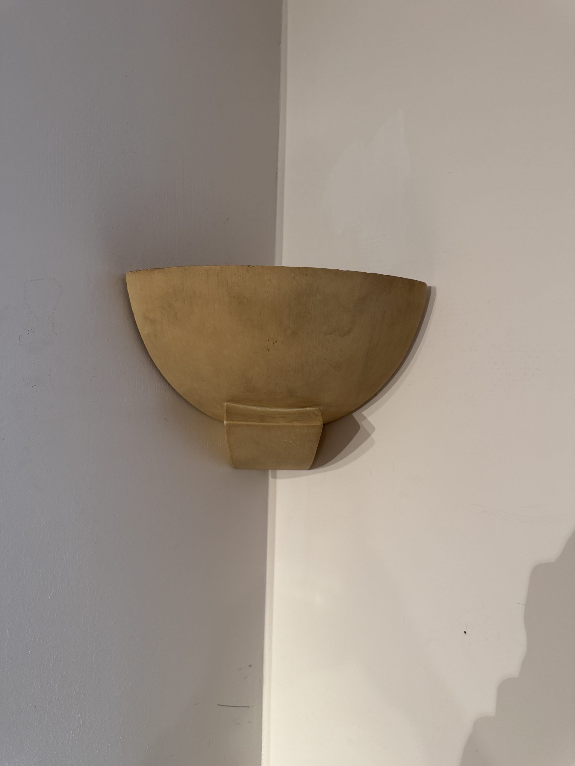 Art Deco Wandlampen, Gips, Frankreich um 1925