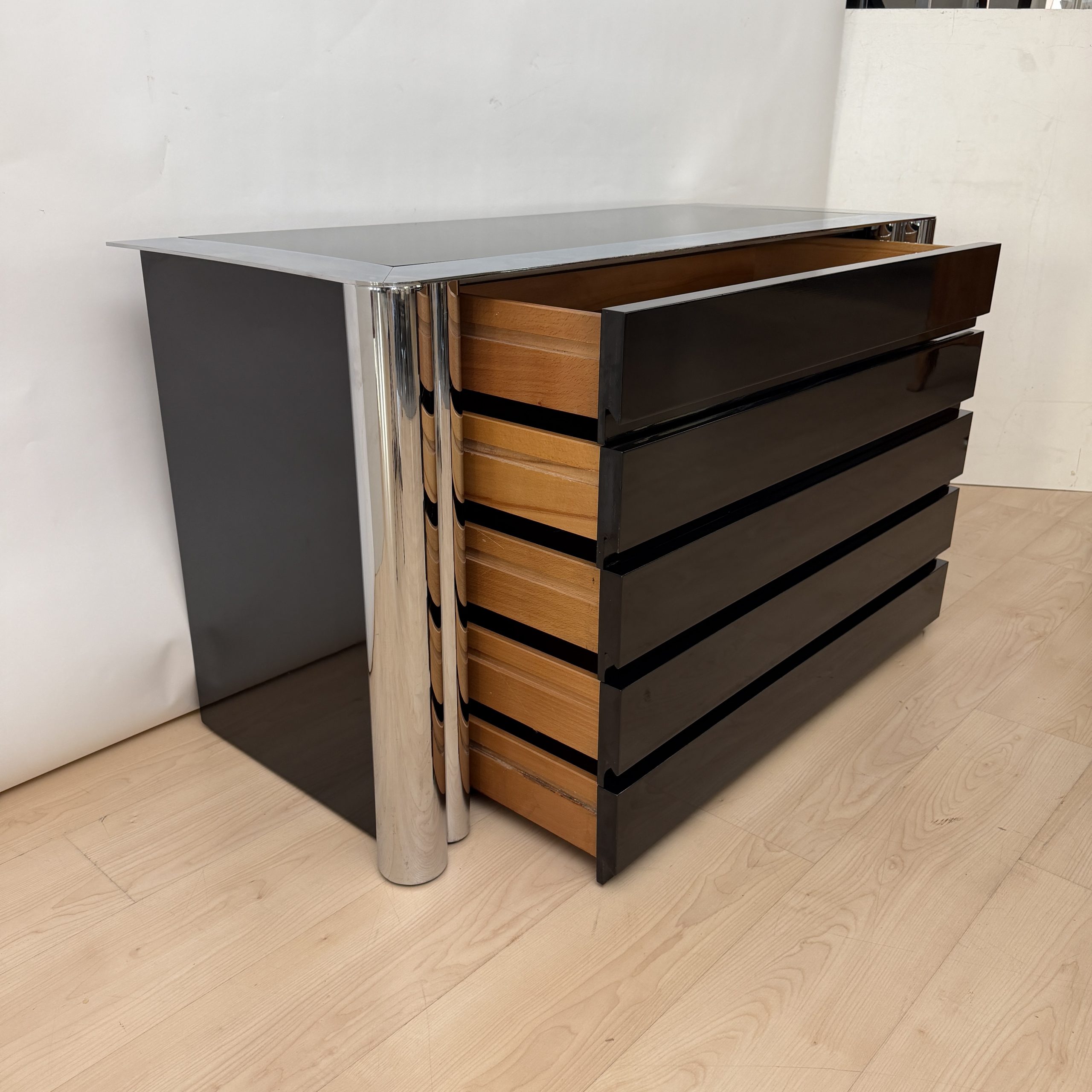 Black Designer Commode, Cinova, 1969.5