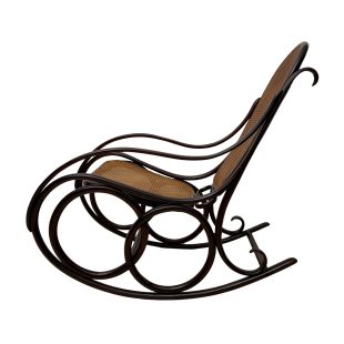 Jugendstil Thonet Schaukelstuhl Bugholz