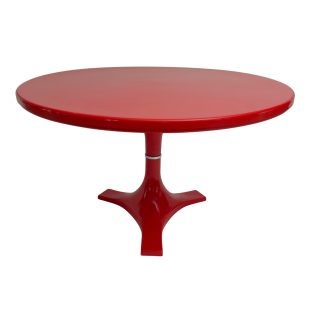 Red Kartell Table 4997, Italy, 1967